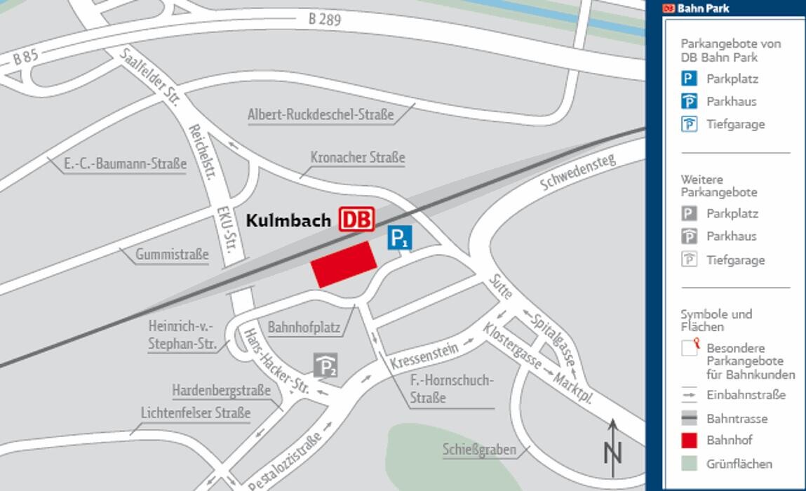 Bilder DB BahnPark Parkplatz Bahnhof P1
