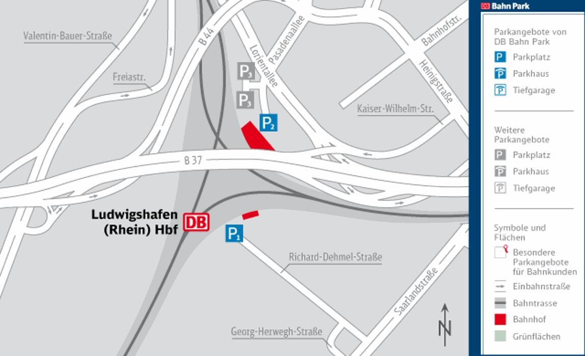 Bilder DB BahnPark Parkplatz Hauptbahnhof P1
