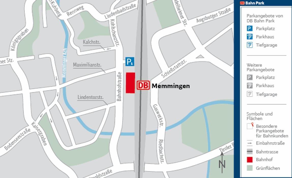 Bilder DB BahnPark Parkplatz Bahnhof P1