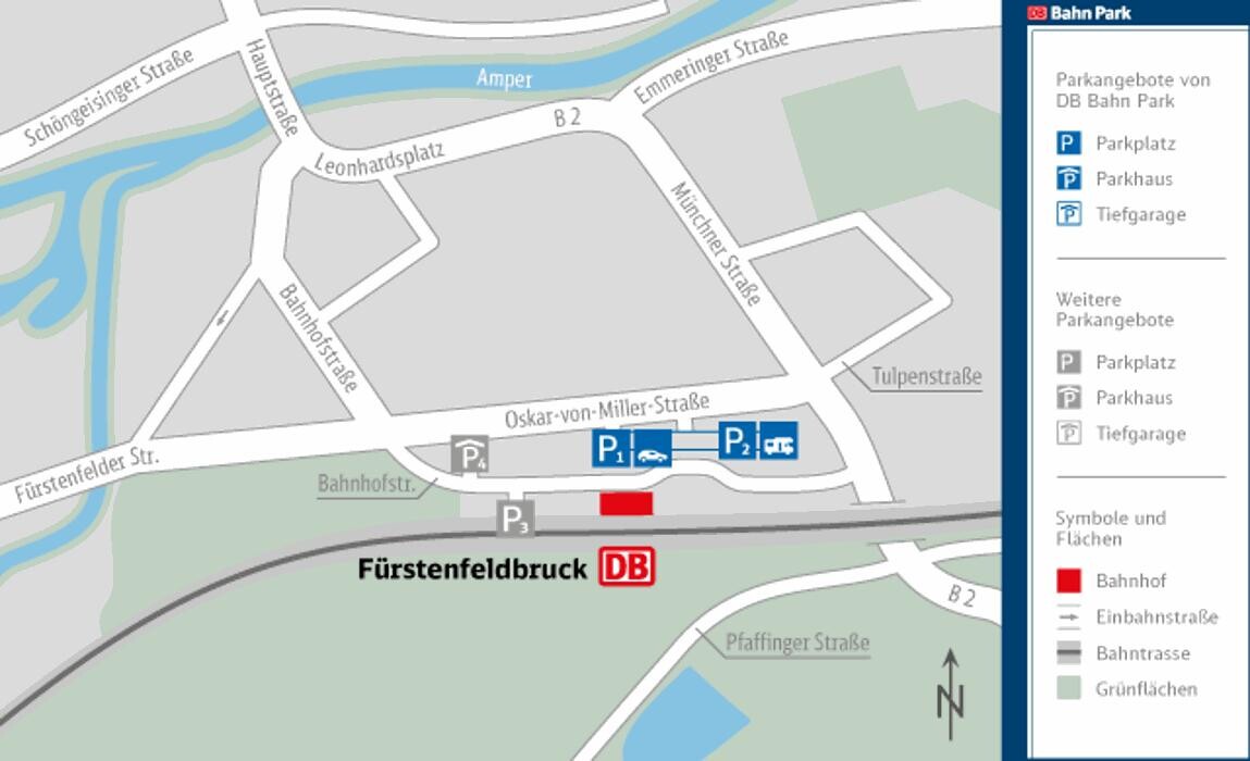 Bilder DB BahnPark Parkplatz Bahnhof P1 (nur für PKW)