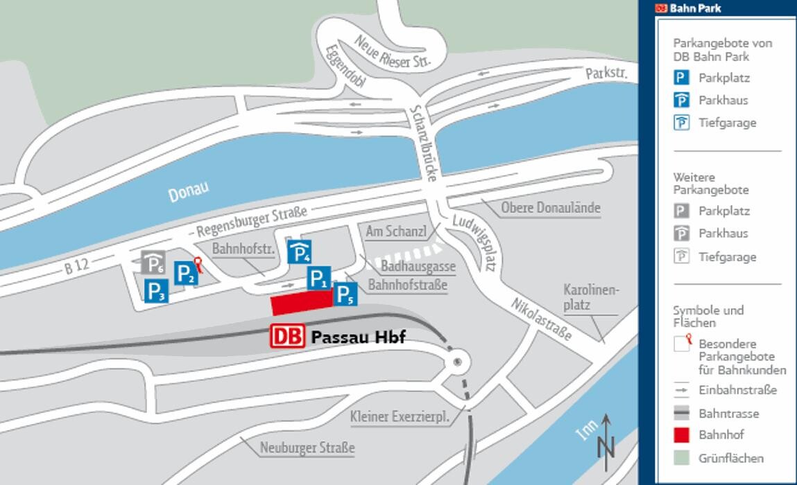 Bilder DB BahnPark Parkplatz Hauptbahnhof Vorplatz P1