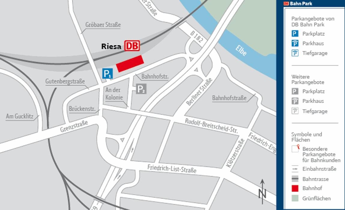 Bilder DB BahnPark Parkplatz Bahnhof P1