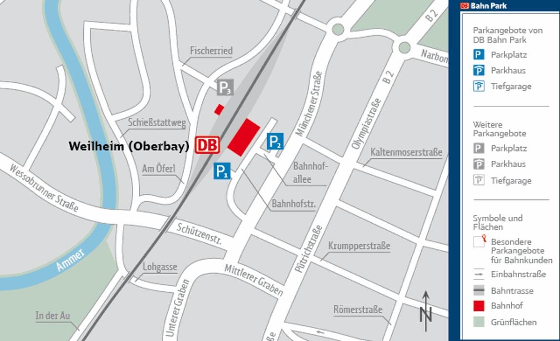 Bilder DB BahnPark Parkplatz Bahnhof Bahnhofsallee P2