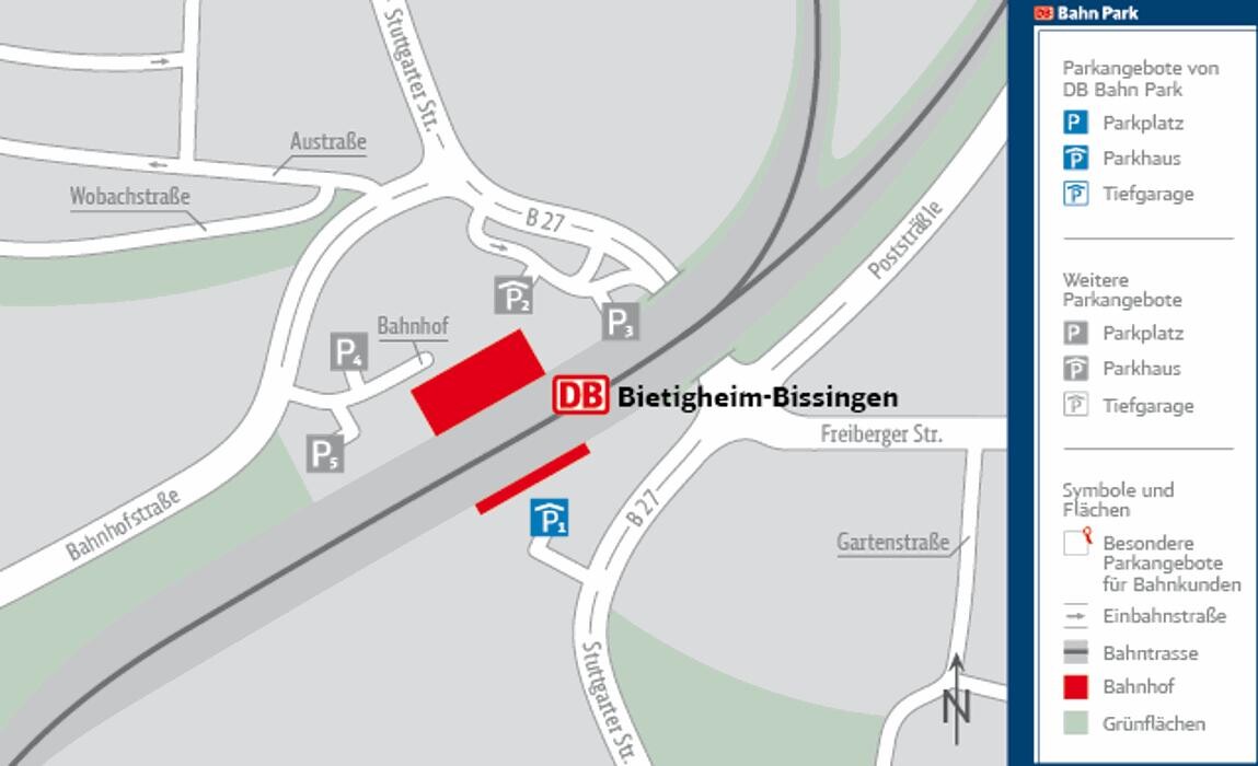 Bilder DB BahnPark Parkhaus Stuttgarter Straße P1