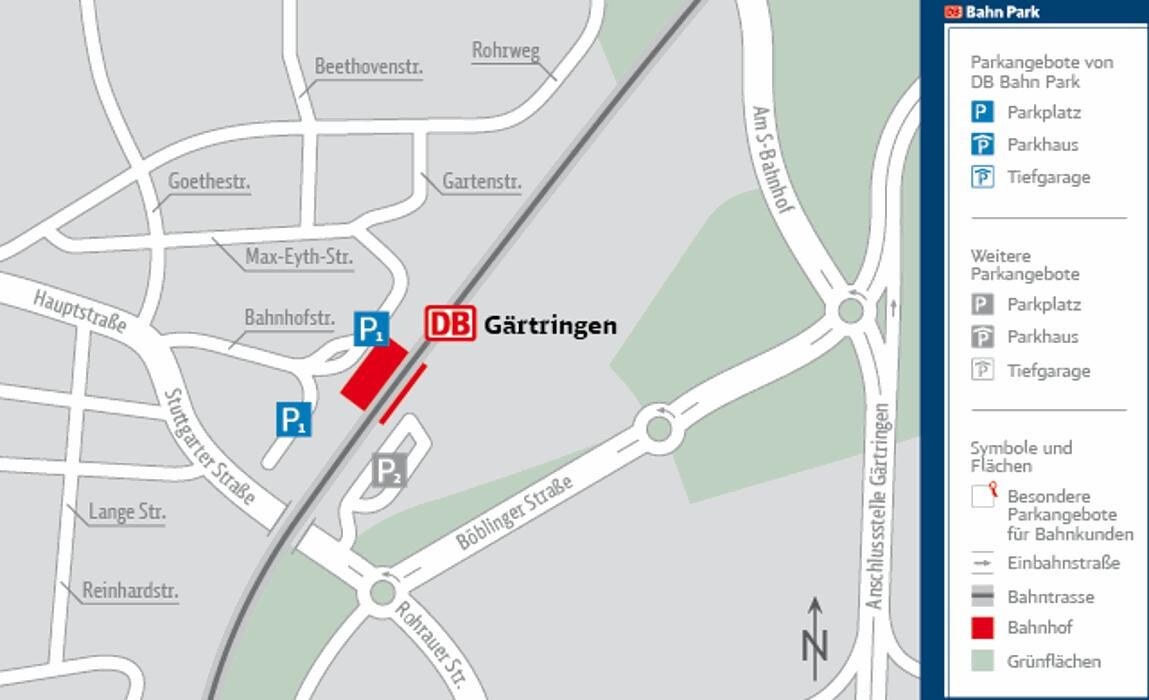 Bilder DB BahnPark Parkplatz Bahnhofstraße P1