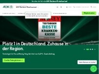 Website Screenshot AOK Rheinland-Pfalz/Saarland - Pirmasens