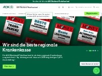 Website Screenshot AOK Rheinland-Pfalz/Saarland - Bitburg