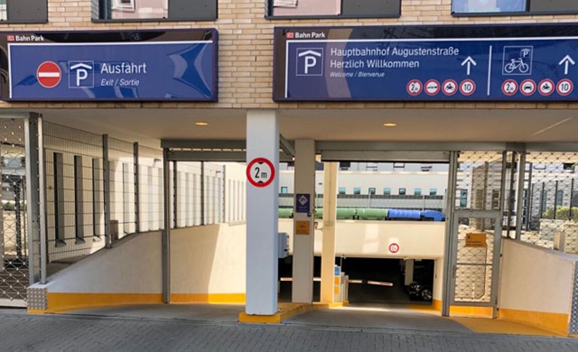 Bilder DB BahnPark Tiefgarage Hauptbahnhof Augustenstraße P7