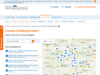 Geldautomat - Volksbank Raiffeisenbank Bayern Mitte eG website screenshot