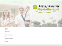 Physiotherapiepraxis Alexej Kinstler website screenshot