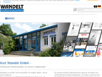 Kurt Wandelt GmbH Technische Kommunikation website screenshot