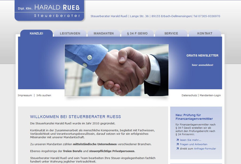 Bilder Steuerberater Harald Ruess
