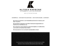 Alfred Karbenk Steinmetzbetriebe Bildhauerei website screenshot