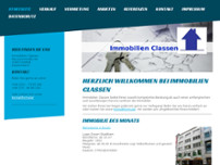 Immobilien Classen website screenshot