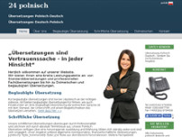 24 polnisch Übersetzungen website screenshot