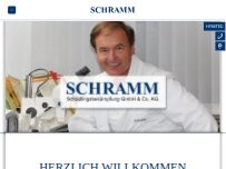 Website Screenshot Schramm Schädlingsbekämpfung u. Desinfektion