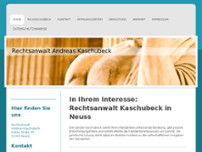 Rechtsanwalt Kaschubeck website screenshot