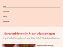 Warmerwind.Massagen website screenshot