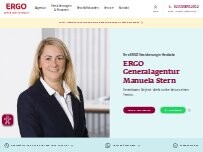 Website Screenshot ERGO Versicherung Manuela Stern
