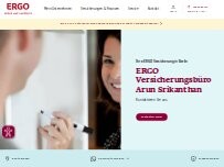 Website Screenshot ERGO Pro Arun Srikanthan