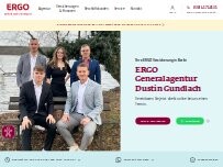 Website Screenshot ERGO Versicherung Dustin Gundlach