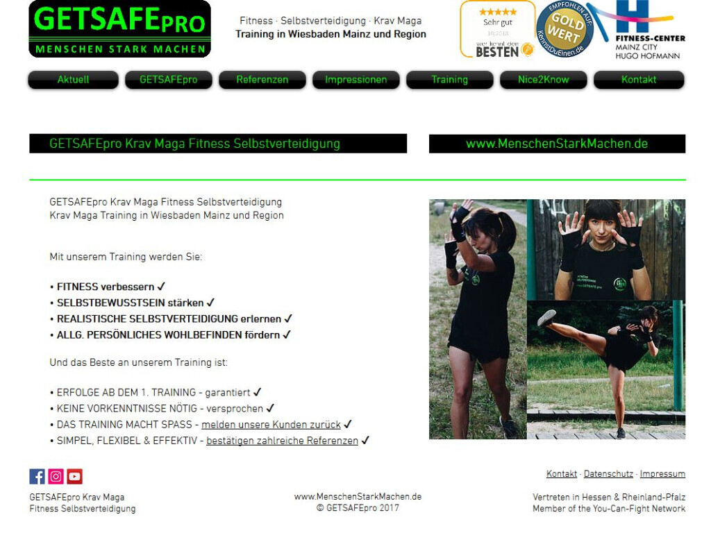 Bilder GETSAFEpro Karate Kickboxen Taekwondo Krav Maga Mainz