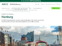 Website Screenshot AOK Rheinland/Hamburg - Campus Geschäftsstelle Hamburg