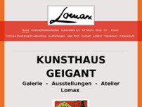 Lomax-Kunstmaler website screenshot