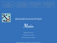 Bootsfahrschule Rinteln website screenshot