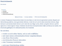 Frauenzimmer - Praxis für Beratung, Coaching, Psychotherapie website screenshot