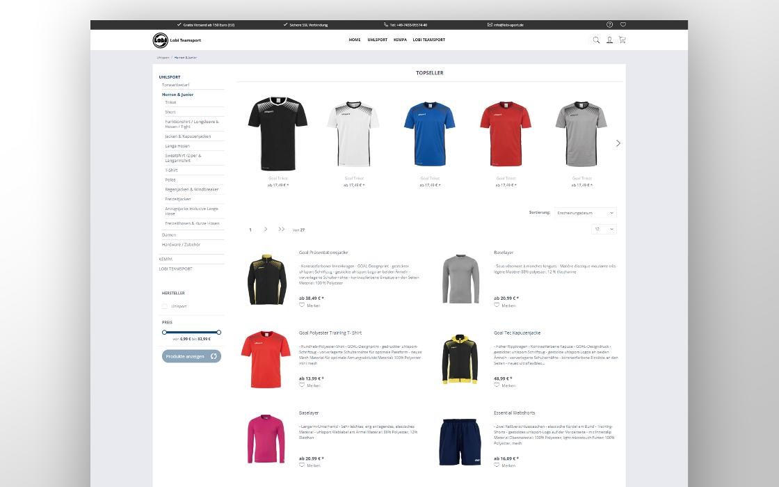 Bilder Lobi Sport - Sportbekleidung online einkaufen