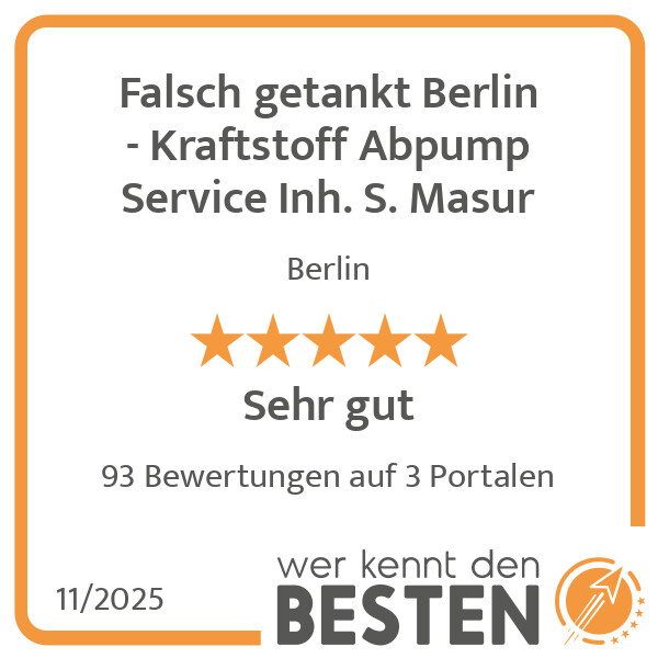 Bilder Falsch getankt Berlin - Kraftstoff Abpump Service Inh. S. Masur