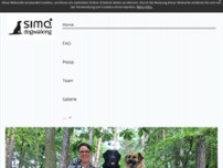 Sima Dogwalking website screenshot