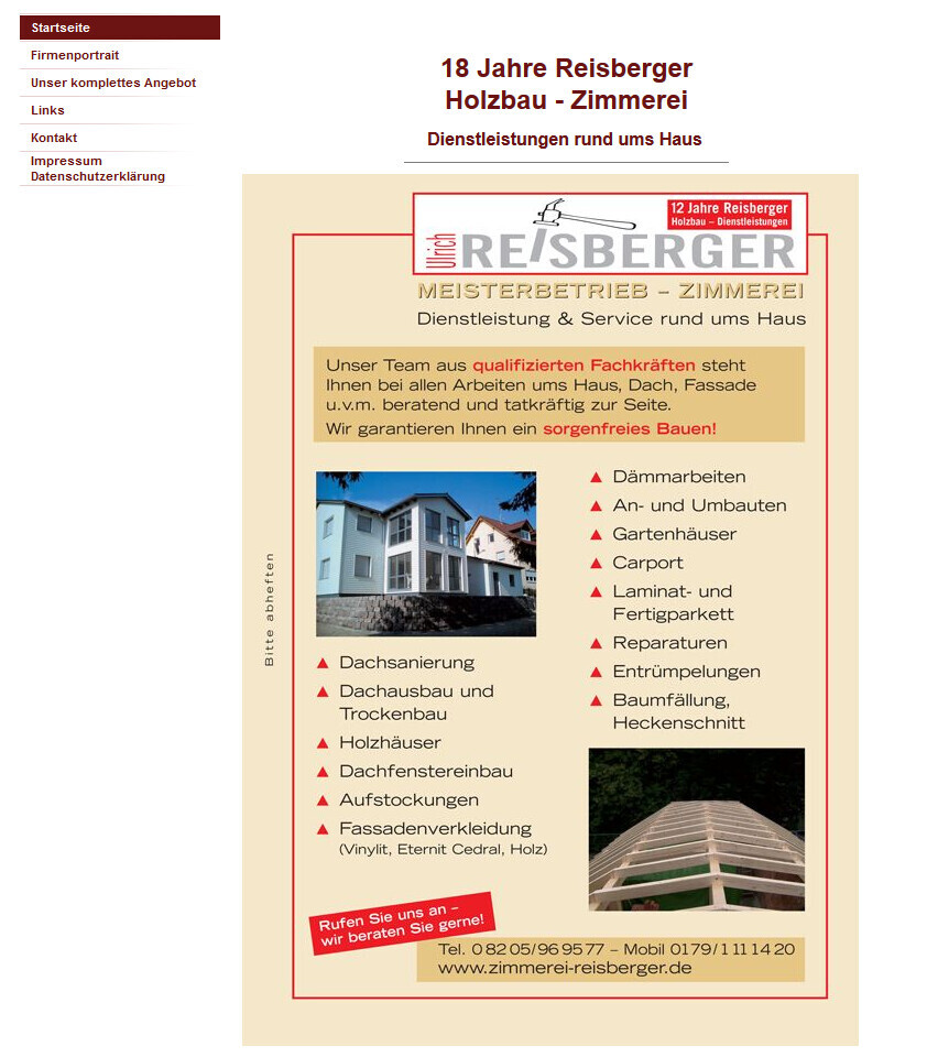 Bilder Zimmerei Reisberger
