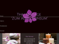 Thai Massage "Zum Alten Konsum" website screenshot