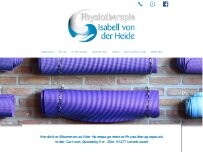 Website Screenshot Physiotherapie Isabell von der Heide