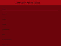 Tanzschule Robert Klann website screenshot