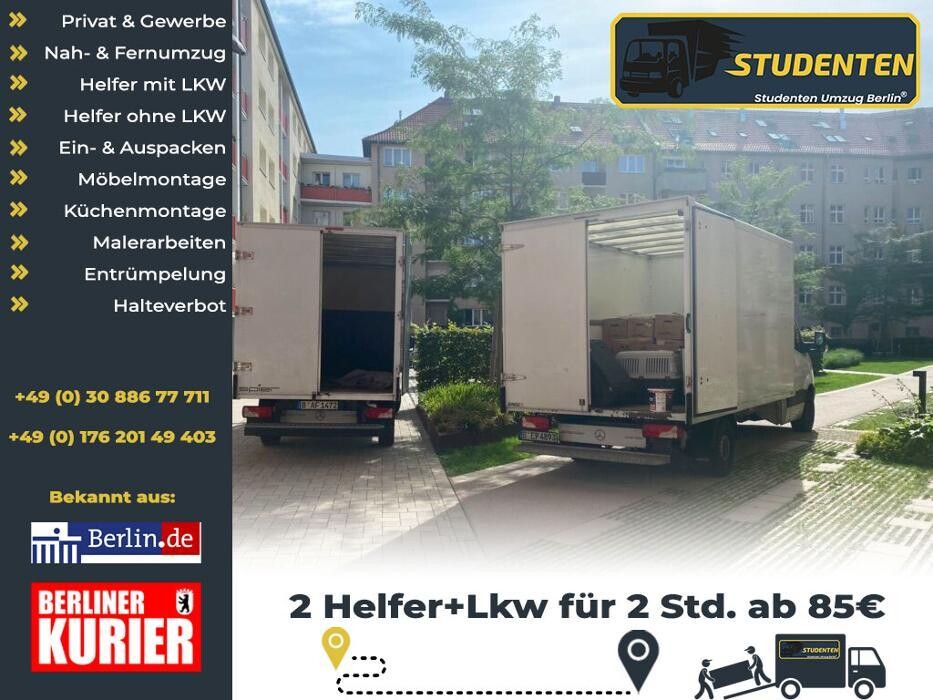 Bilder Studentische Umzugshelfer Berlin