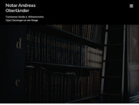 Notar Oberländer website screenshot