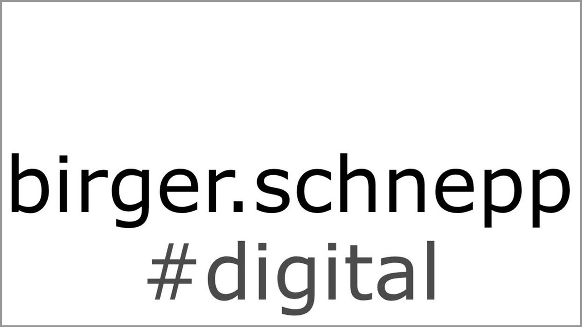 birger.schnepp #digital Logo