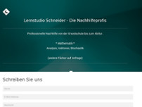 Lernstudio Schneider website screenshot