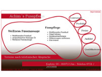 Achim´s Fusspflege website screenshot