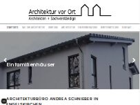 Website Screenshot Architektur vor Ort - Andrea Schnieber