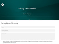 Aufzug Service Blank website screenshot