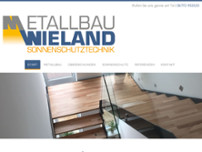 Metallbau Wieland Sonnenschutztechnik website screenshot