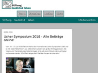 Stiftung taubblind leben website screenshot