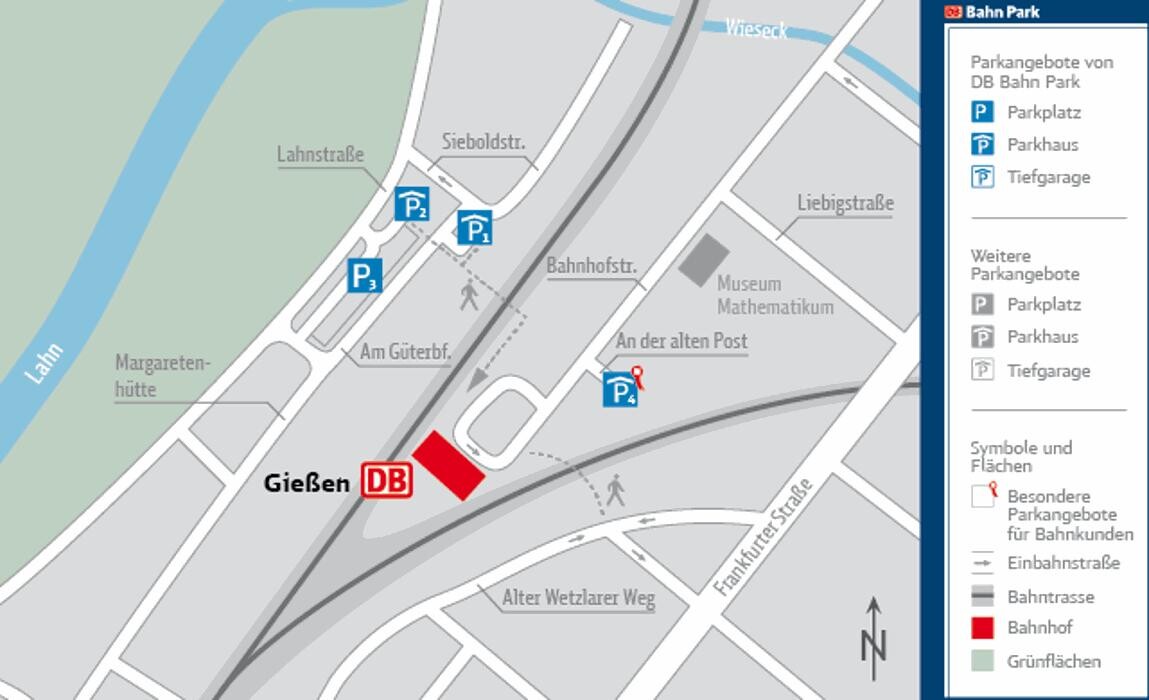 Bilder DB BahnPark Parkhaus Bahnhof Lahnstraße P1