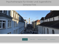 Psychotherapie für Kinder und Jugendliche website screenshot