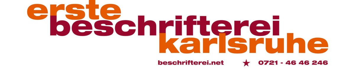 Erste Beschrifterei Karlsruhe Logo