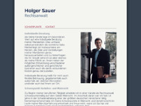 Kanzlei Holger Sauer website screenshot